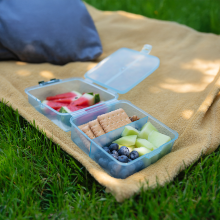 Lunchbox JOY 14,5x14,5x8,5cm niebieski